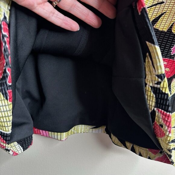 JOSEPH RIBKOFF Jacket Womens Size L Colorful Floral Full Zip Tropical Resortwear - Picture 9 of 14